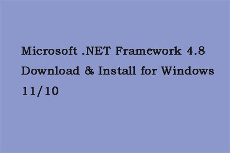download net framework 4.8|Download .NET Framework 4.8 .